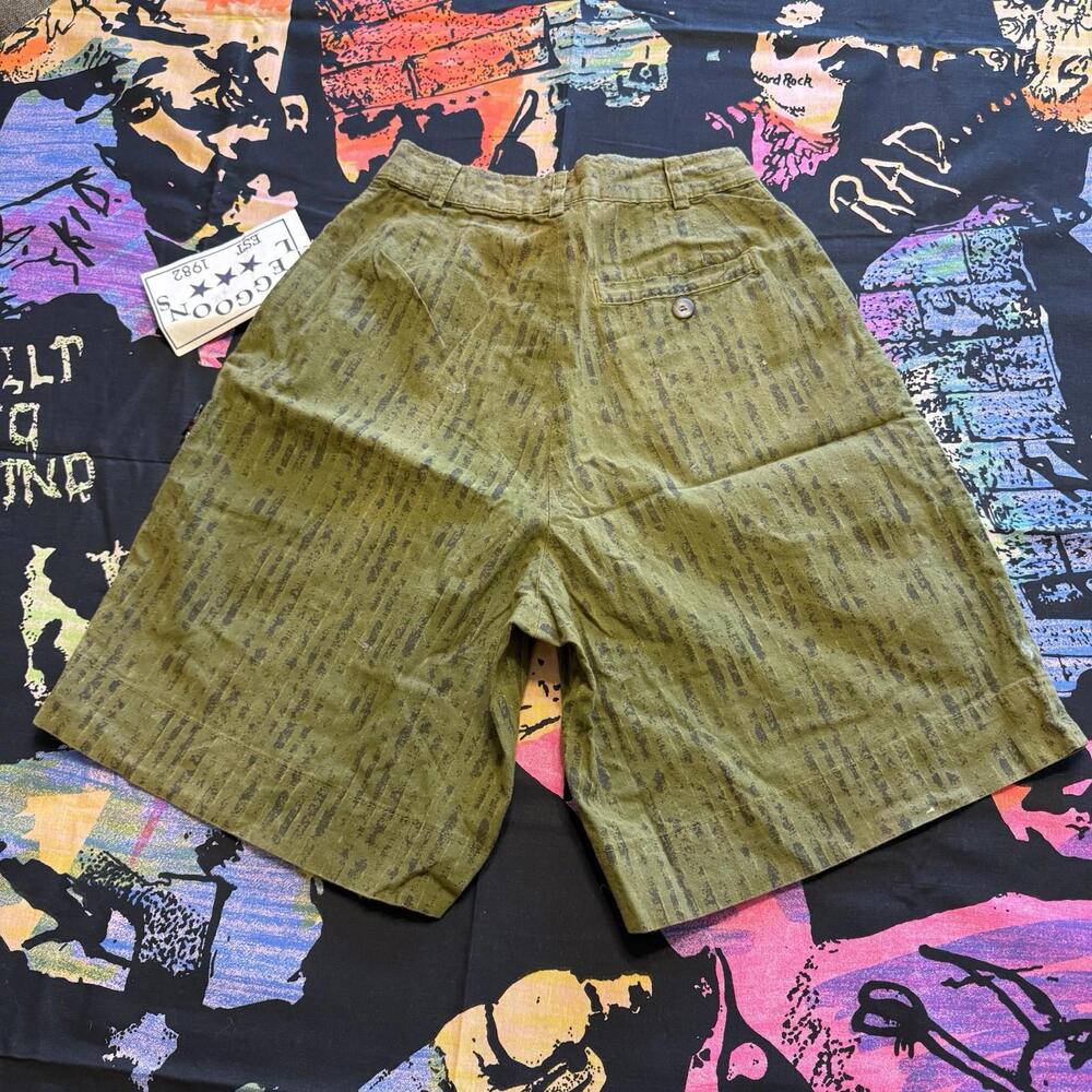 Vintage NWT 80s RARE Leggoons Camo Shorts Mens Military Deadstock Size 24 8”‎ IS - Picture 4 of 6
